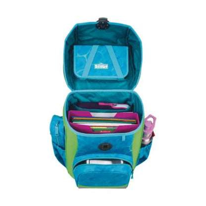 Scout Schulranzen-Set Neo DIN Water Lily, 4-teilig