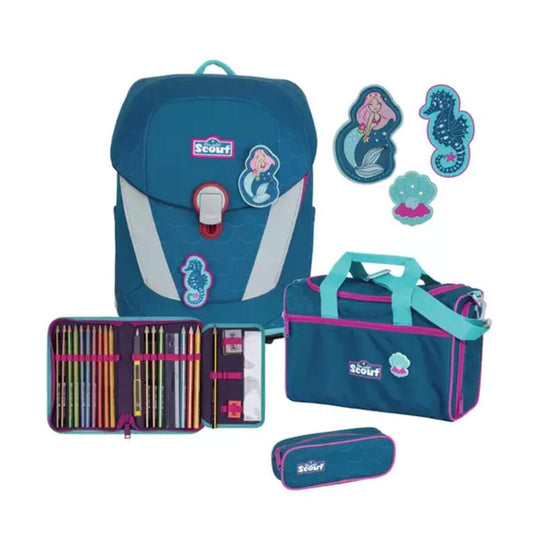 Scout Schulranzenset Sunny II Mermaid, 4-teilig