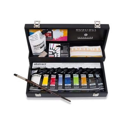Sennelier Acrylkasten Abstrakt Holz 10er