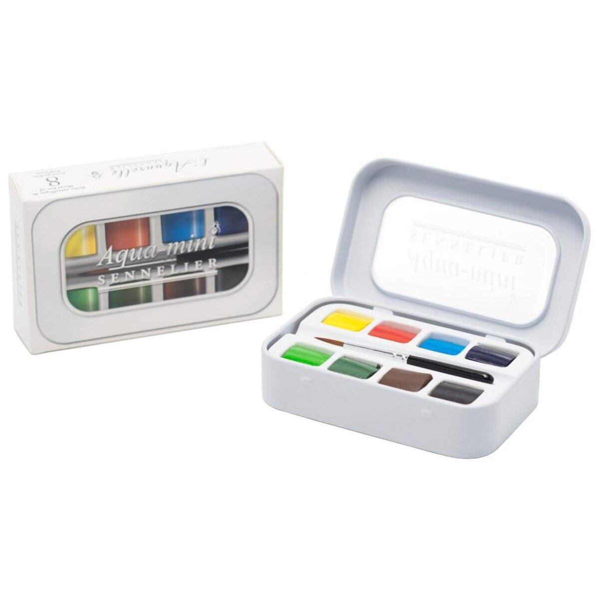 Sennelier Aquarellfarben-Set 8er Metall