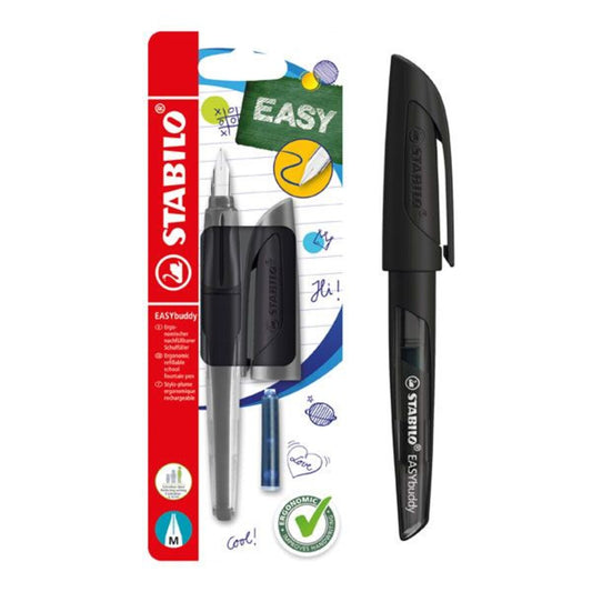 STABILO® Ergonomischer Schulfüller EASYbuddy M schwarz
