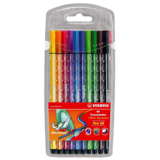 STABILO Premium-Filzstift Pen 68 Swano, 10 Stück