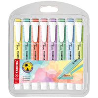 STABILO® Textmarker swing cool Pastel 8er Kunststoffetui 5+3 gratis - Produktansicht bei Farbe und mehr