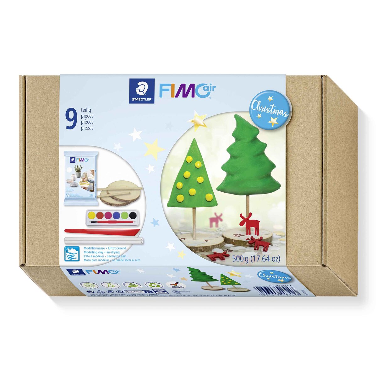 STAEDTLER® FIMO®air 81 SET Lufttrocknende Modelliermasse, Set "Christmas"