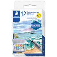 STAEDTLER® Design journey 888 Aquarellfarbkasten, 12 Aquarellfarben in sortierten Farben Metallic-Farben - Produktansicht bei Farbe und mehr