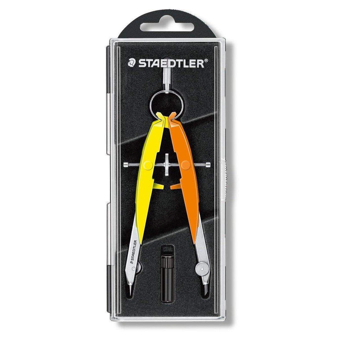 STAEDTLER® Mars® comfort 556 Präzisions-Geometriezirkel, neon edition gelb/orange