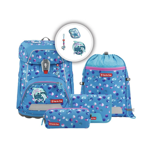 Step by Step FIT Schulranzen-Set "Dolphin Finja", 5-teilig