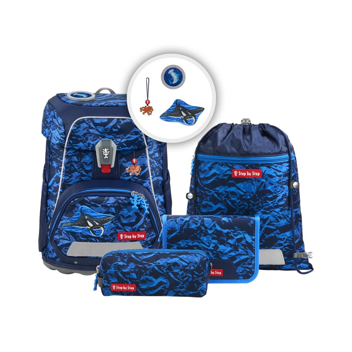 Step by Step FIT Schulranzen-Set "Manta Rio", 5-teilig