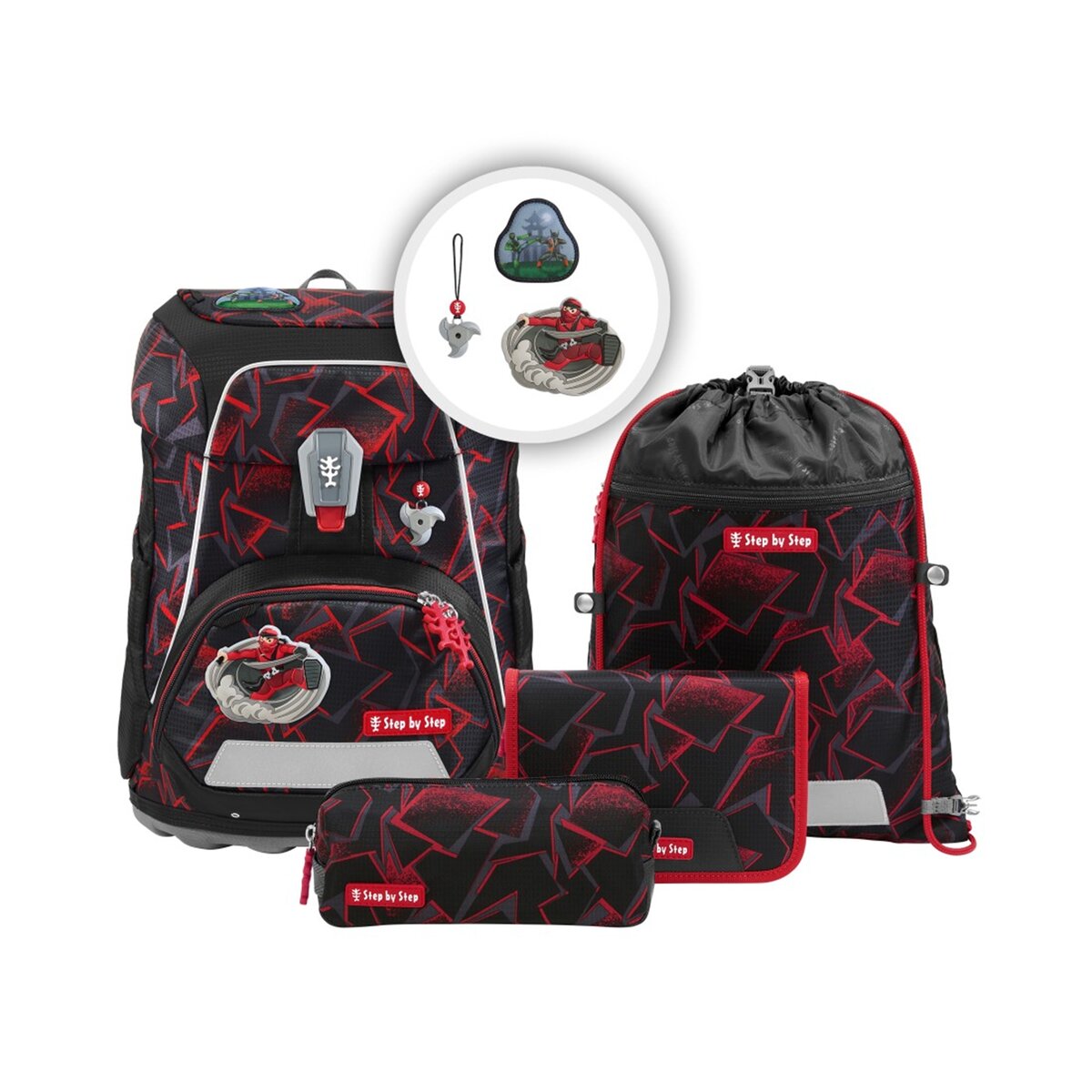 Step by Step FIT Schulranzen-Set "Ninja Yuma", 5-teilig