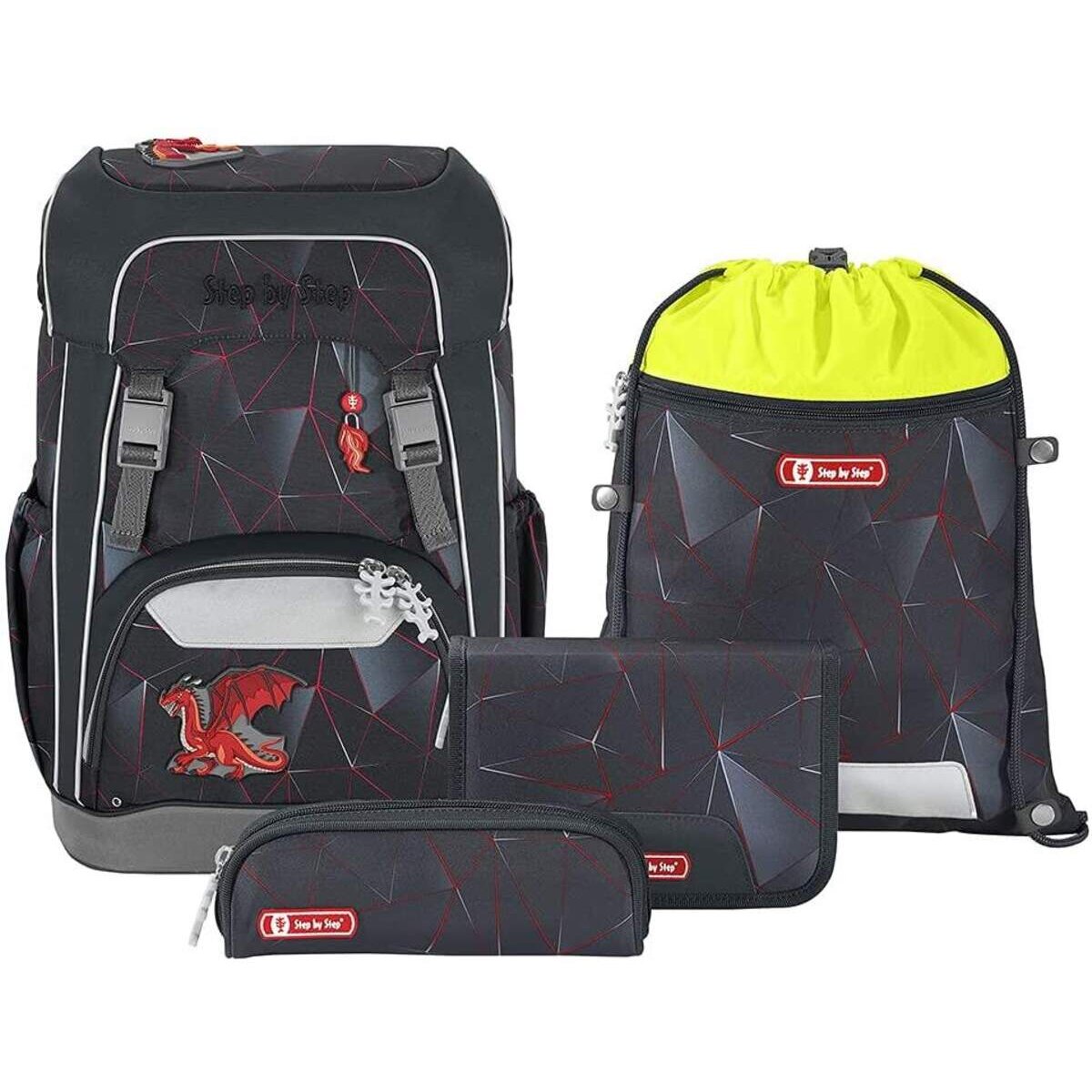 Step by Step GIANT Schulrucksack-Set "Dragon Drako", 5-teilig