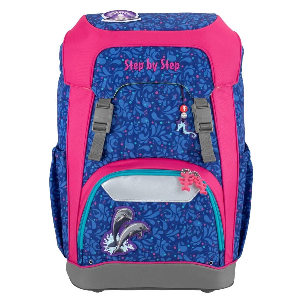 Step by Step GIANT Schulrucksack-Set Happy Dolphins, 5-teilig