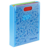 Step by Step Heftbox mit Tragegriff, Blau - Detailansicht