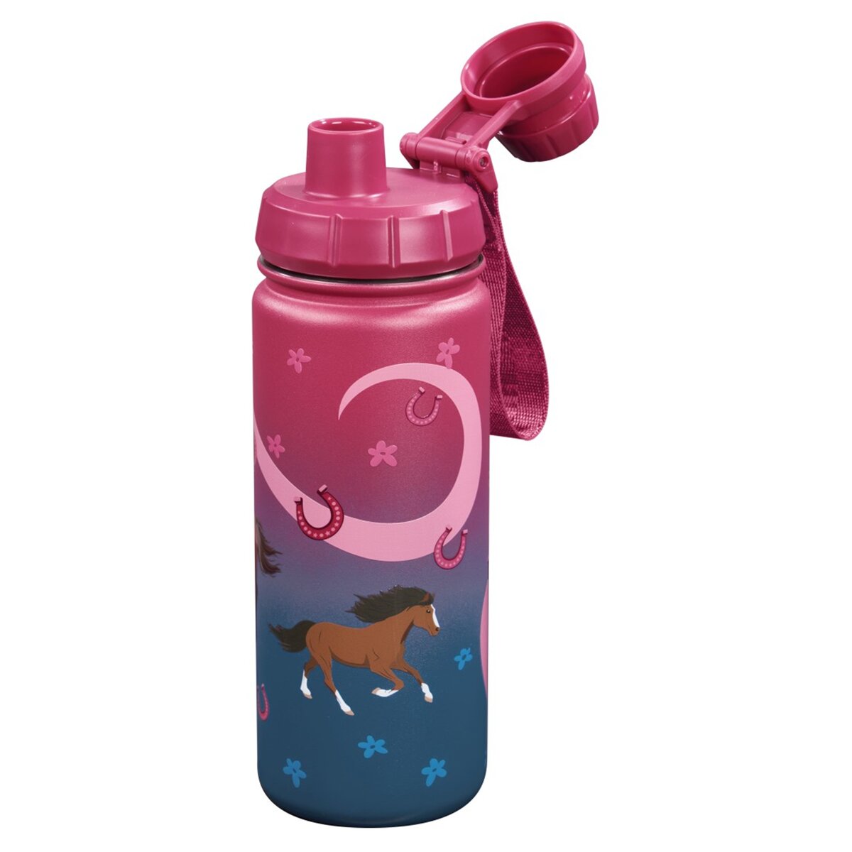 Step by Step Isolierte Edelstahl-Trinkflasche "Wild Horse"