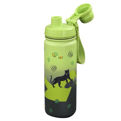 Step by Step Isolierte Edelstahl-Trinkflasche "Black Cat"