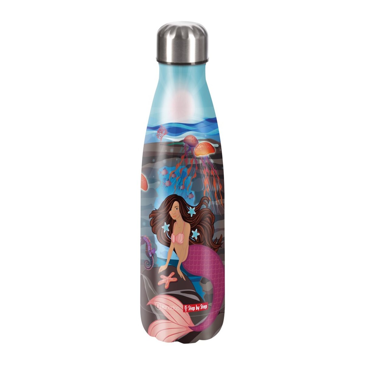 Step by Step Isolierte Edelstahl-Trinkflasche "Mermaid Delia" 0,5 Liter