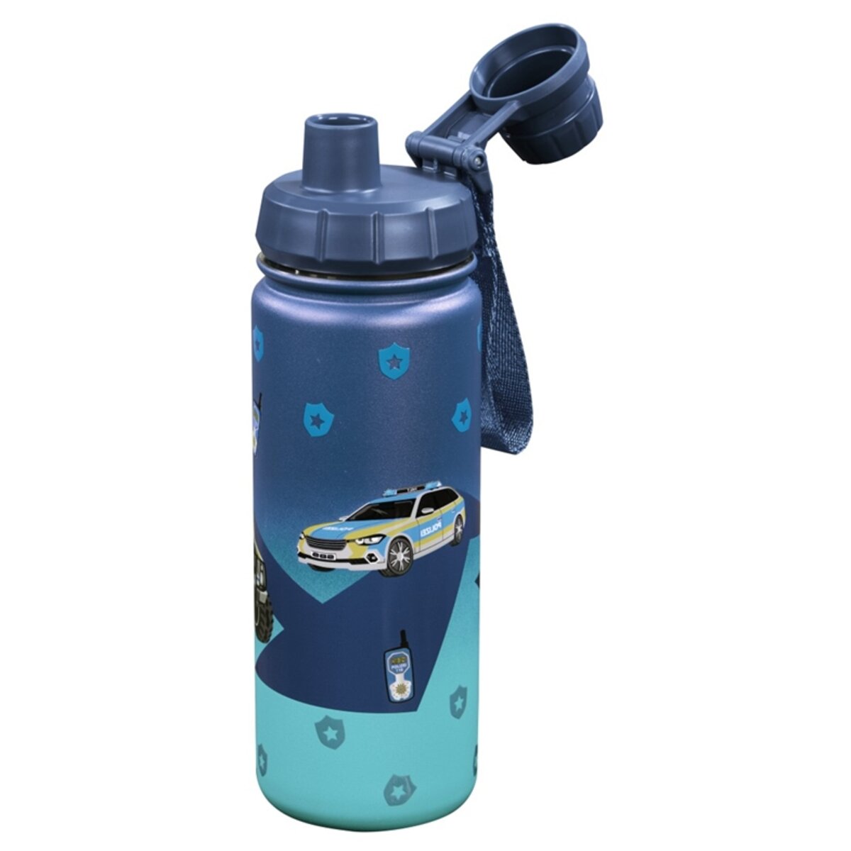 Step by Step Isolierte Edelstahl-Trinkflasche "Police"