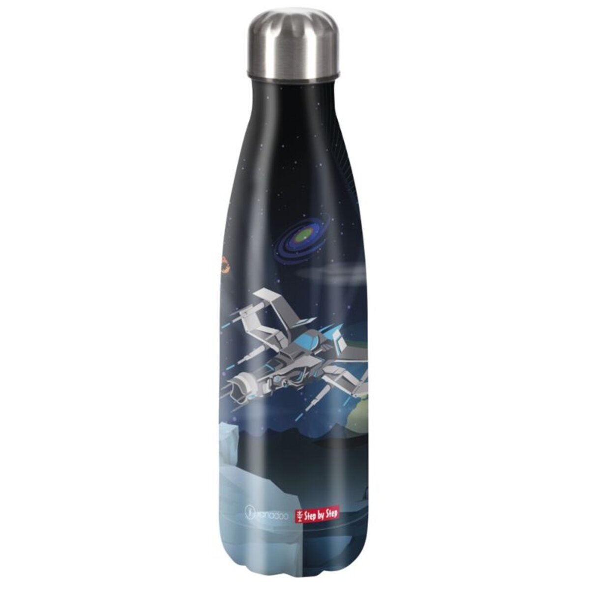 Step by Step Isolierte Edelstahl-Trinkflasche "Starship Sirius"