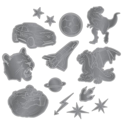 Step by Step Reflektierendes Sticker-Set "Schwarz"