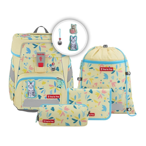 Step by Step SPACE Schulranzen-Set "Cat Lilly", 5-teilig