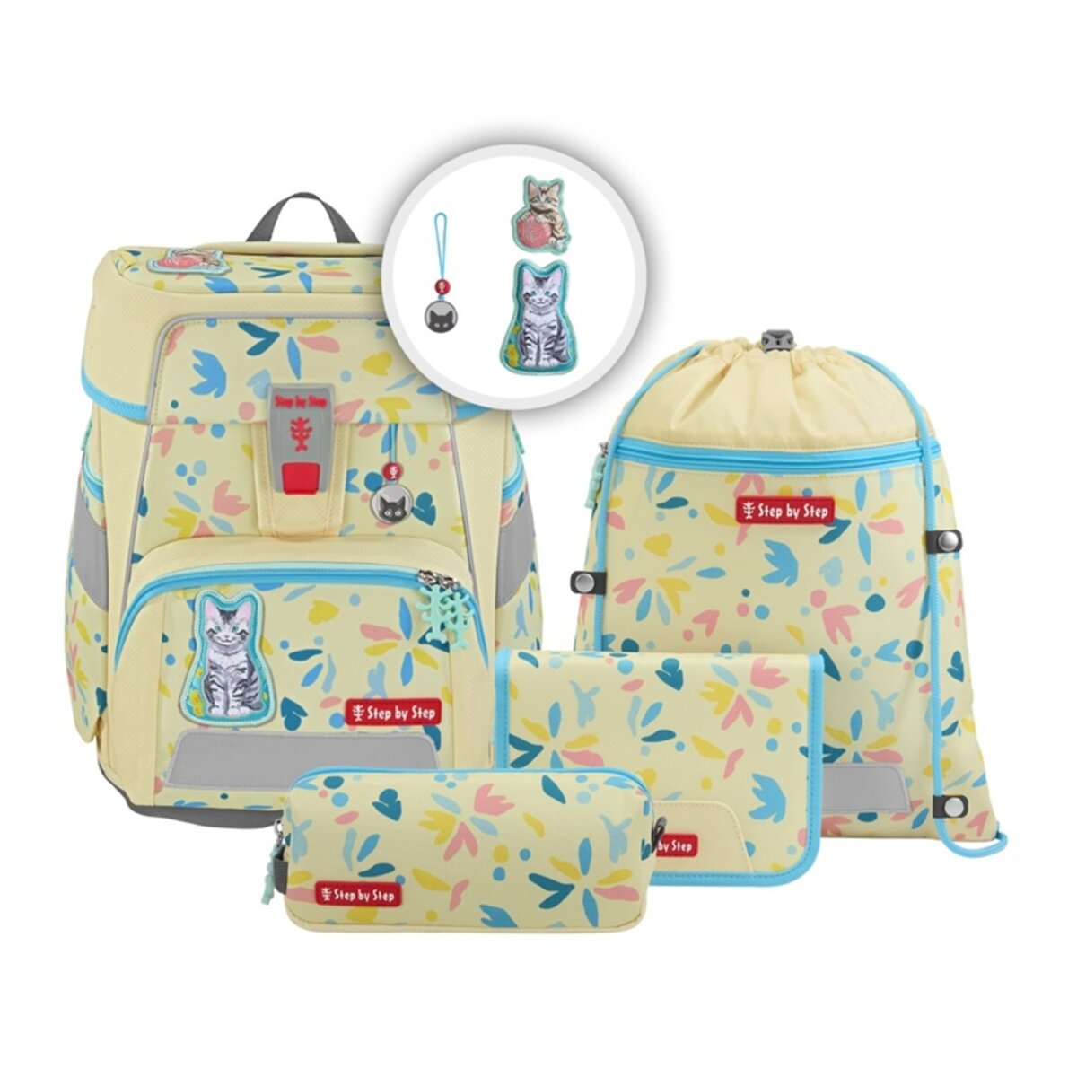 Step by Step SPACE Schulranzen-Set "Cat Lilly", 5-teilig