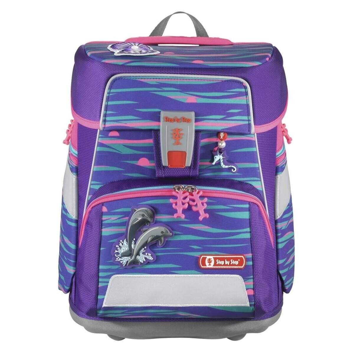 Step by Step SPACE Schulranzen-Set Shiny Dolphins, 5-teilig