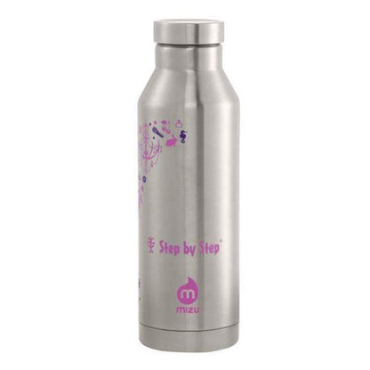 Step by Step Trinkflasche aus Edelstahl Mizu, 560 ml, Purple & Rose