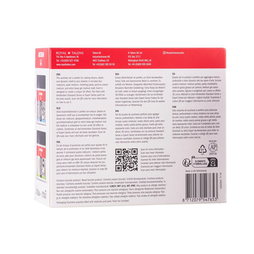 Talens Amsterdam 4x 120 ml Malmittel Set, Sculpt & Shape Modellieren