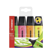STABILO BOSS 4er Etui sortiert - Produktansicht bei Farbe und mehr