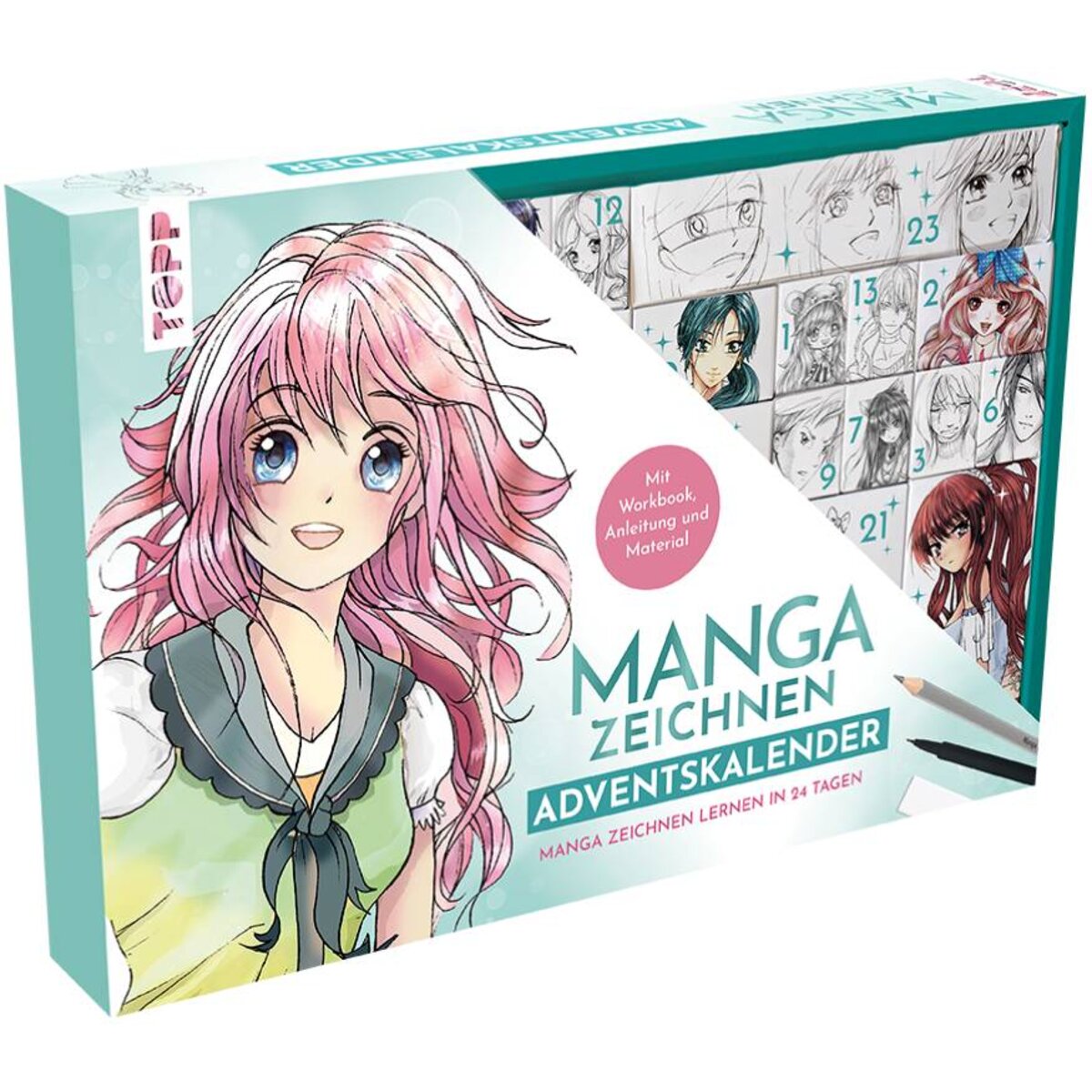 Topp Adventskalender Manga zeichnen lernen in 24 Tagen