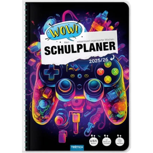 Trötsch Schulplaner WOW Gaming 25/26