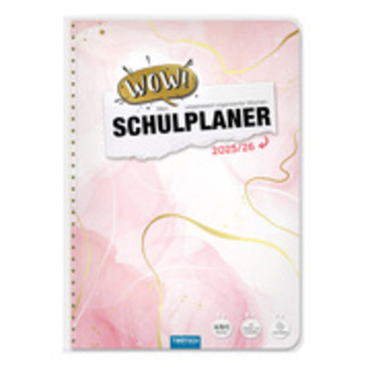 Trötsch Schulplaner WOW Marble 2025/2026