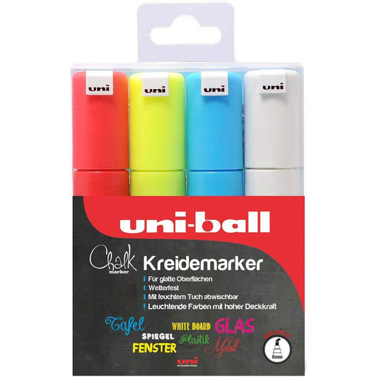 uni-ball Chalk Marker Keilspitze, 4er Set