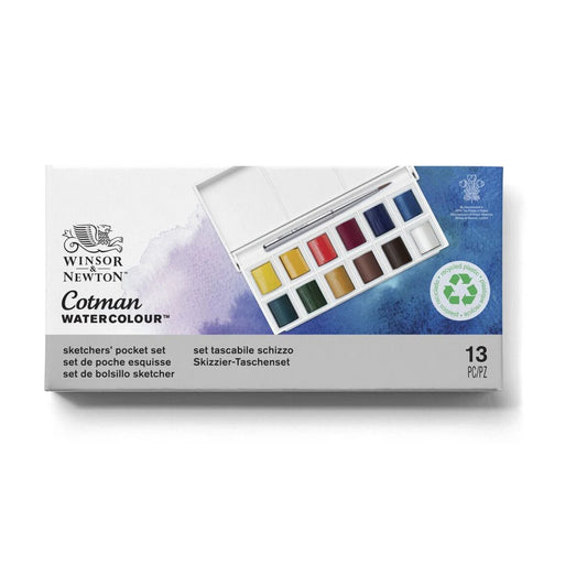 Winsor & Newton Cotman Aquarell  Sketchers 12er Taschenbox
