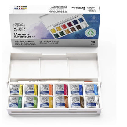 Winsor & Newton Cotman Aquarell  Sketchers 12er Taschenbox