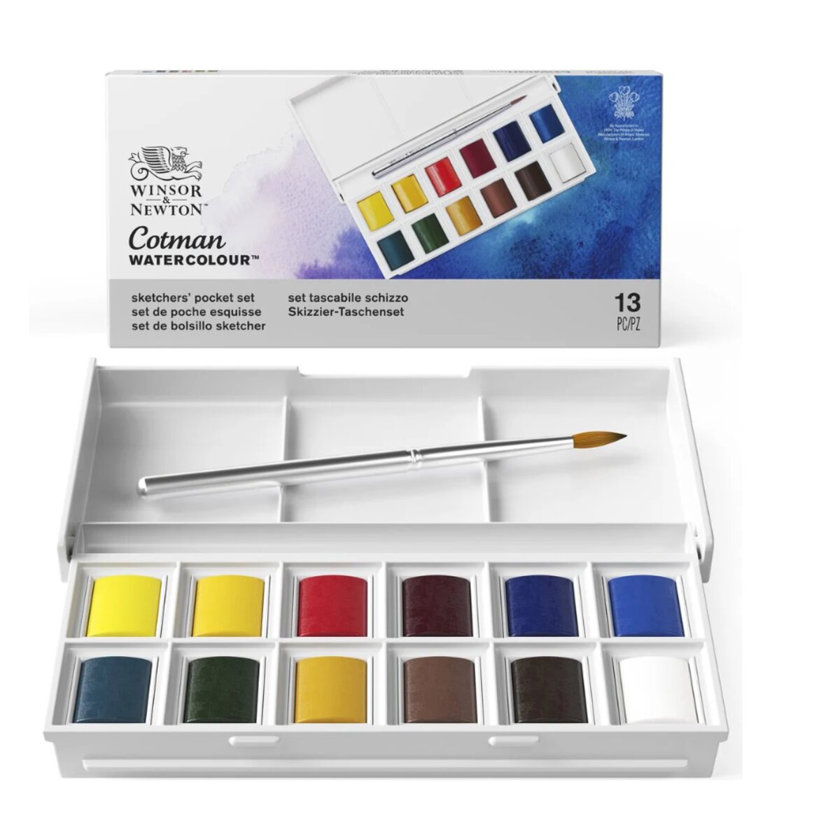 Winsor & Newton Cotman Aquarell  Sketchers 12er Taschenbox