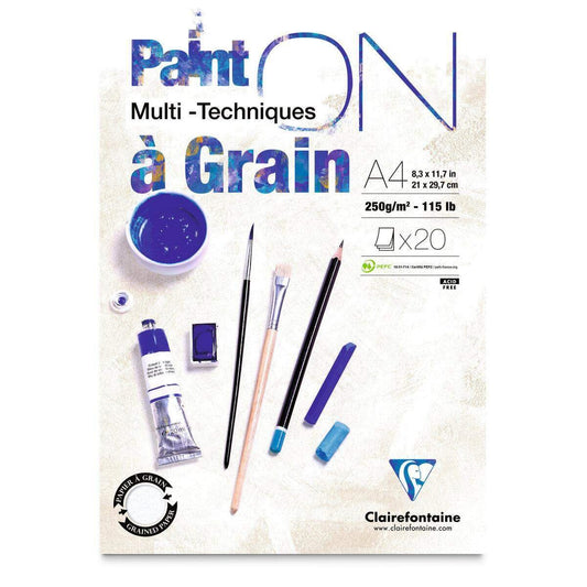 Clairefontaine Multitechnikpapier PaintOn A5, weiß, 20 Blatt