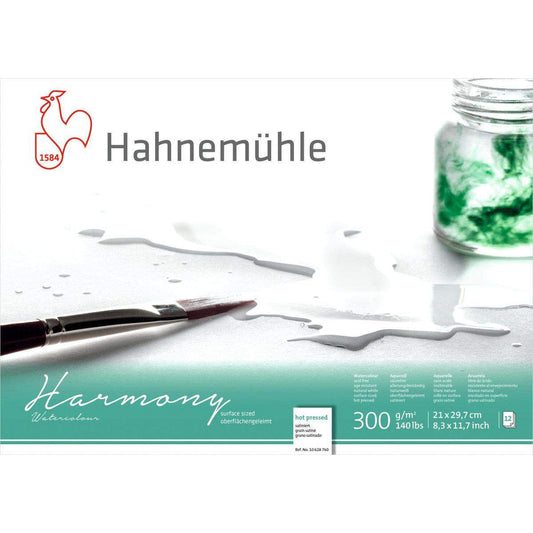 Hahnemühle Aquarellblock Harmony 300g A4 satiniert