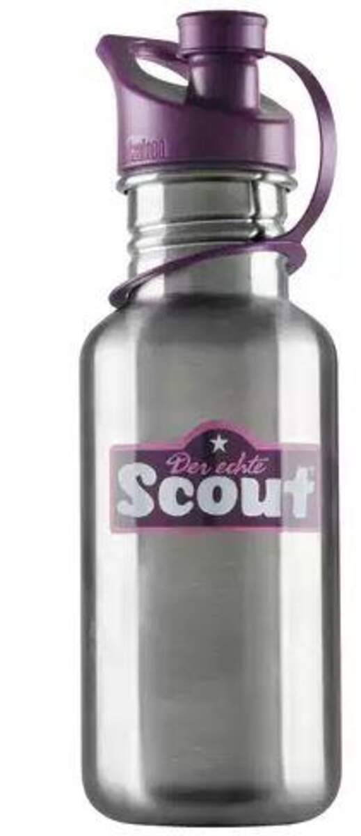 Scout Edelstahl Trinkflasche violett, 0,5L