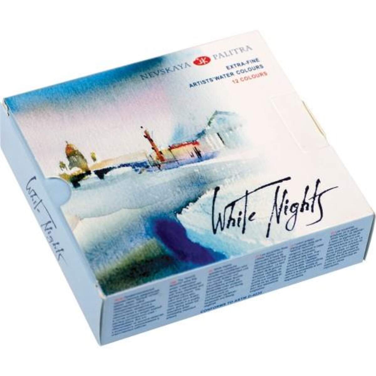 White Nights™ Künstler-Aquarellfarben Set, 12 Farben